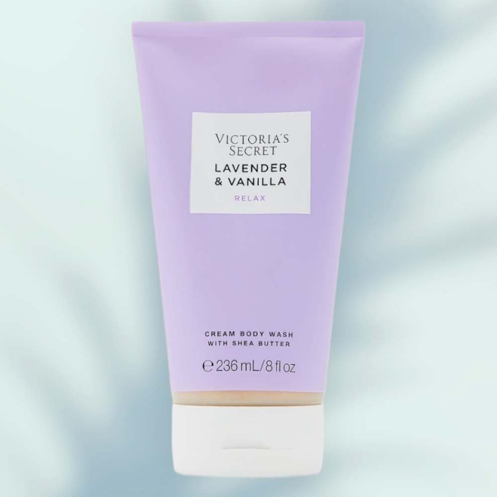 Nwt Victoria Secret Relax Lavender Vanilla Cream Body Wash 8 onz